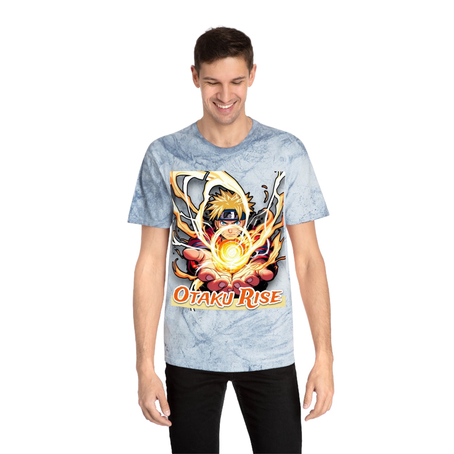 Unisex Anime Color Blast Tee | Otaku Rise T-Shirt, Gamer Gift, Anime Merchandise, Casual Wear, Geek Style, Collector's Item