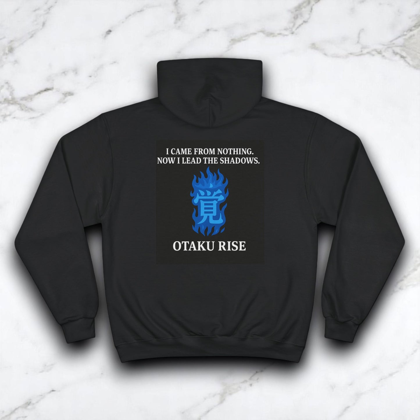 Otaku Rise Champion Hoodie, Anime Sweatshirt, Geek Gift, Cozy Apparel, Streetwear for Anime Fans, Unique Gift Idea